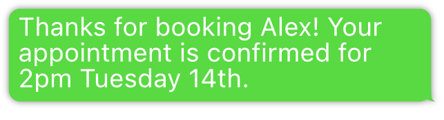 Appointments message 01