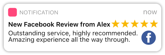 Review Notification Facebook